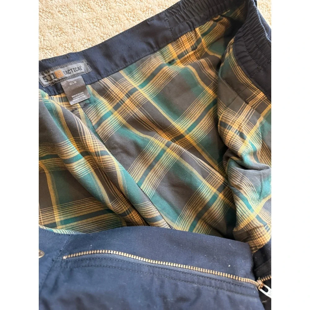 5.11 Tactical 74437 Series Taclite Flannel Cargo Pants Mens Blue.‎ 42 x 30